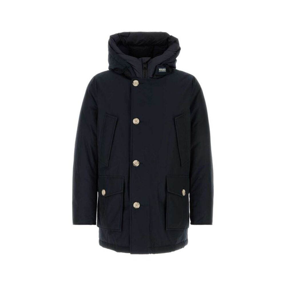 Woolrich Men Midnight Blue Cotton Blend Down Jacket